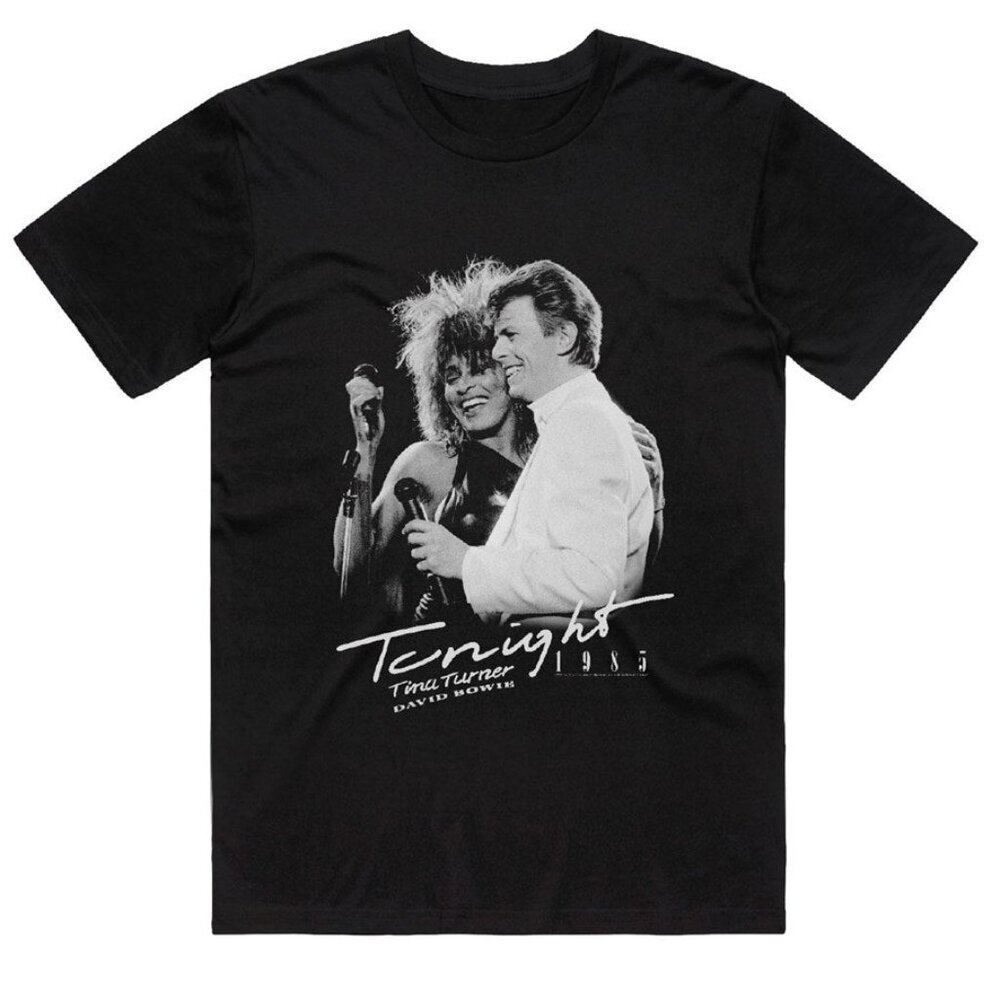 Tina Turner David Bowie Tonight Music Collab Graphic Unisex T-Shirt  90